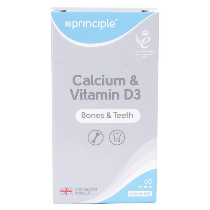 Principle Health Care Calcium 400Mg & Vitamin D3 2.5Mcg Tablets 1X60's