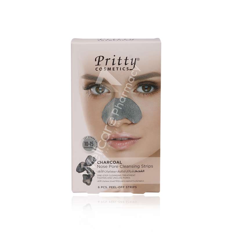 Pritty Charcoal Nose Pore Cleansing Strips 6'S