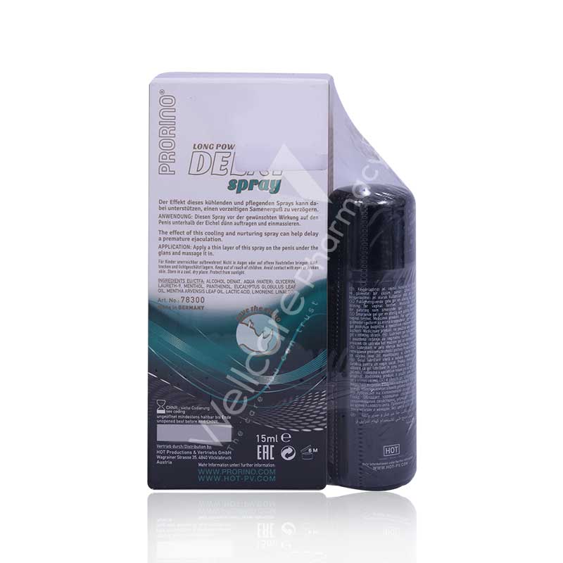 Prorino Long Power Delay Spray 15Ml + Glide Sil.Based Lubricant 50Ml