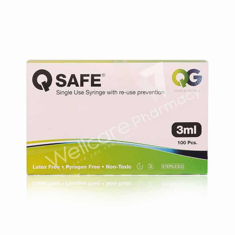 Q-Jet Disposable Syringe 3Ml 23G 100'S - Wellcare Pharmacy