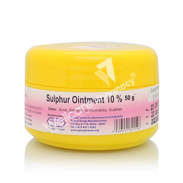 Qatar Pharma Sulphur 10% Ointment 50G