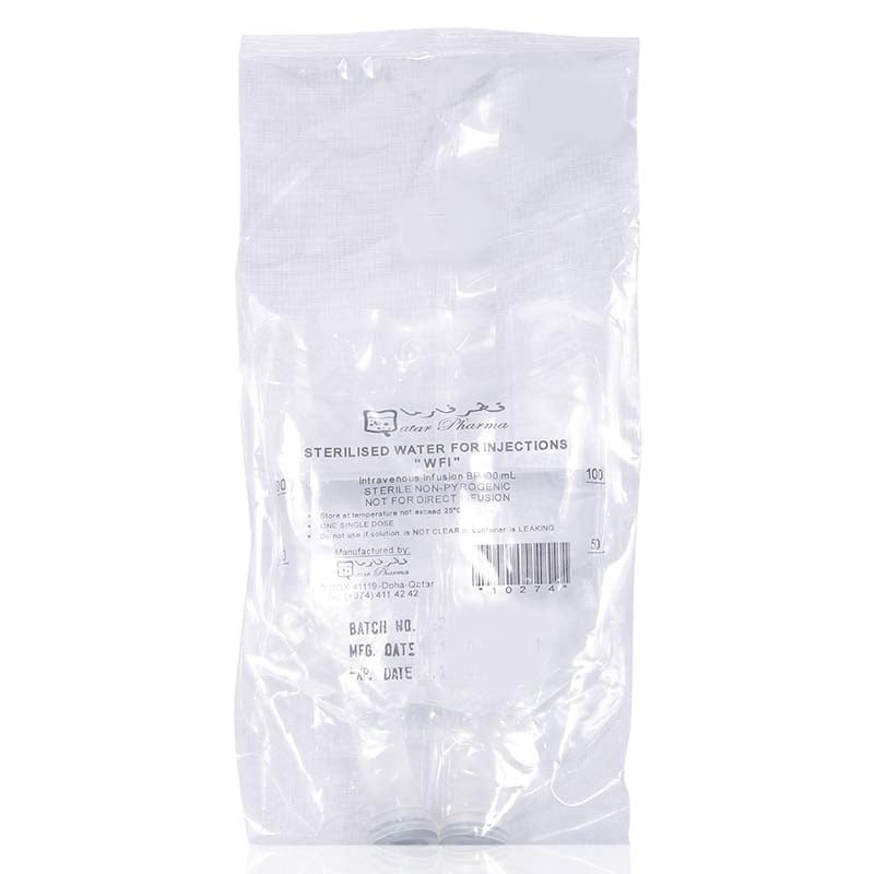 Qatar Pharma Water For Injection Bag 100ml