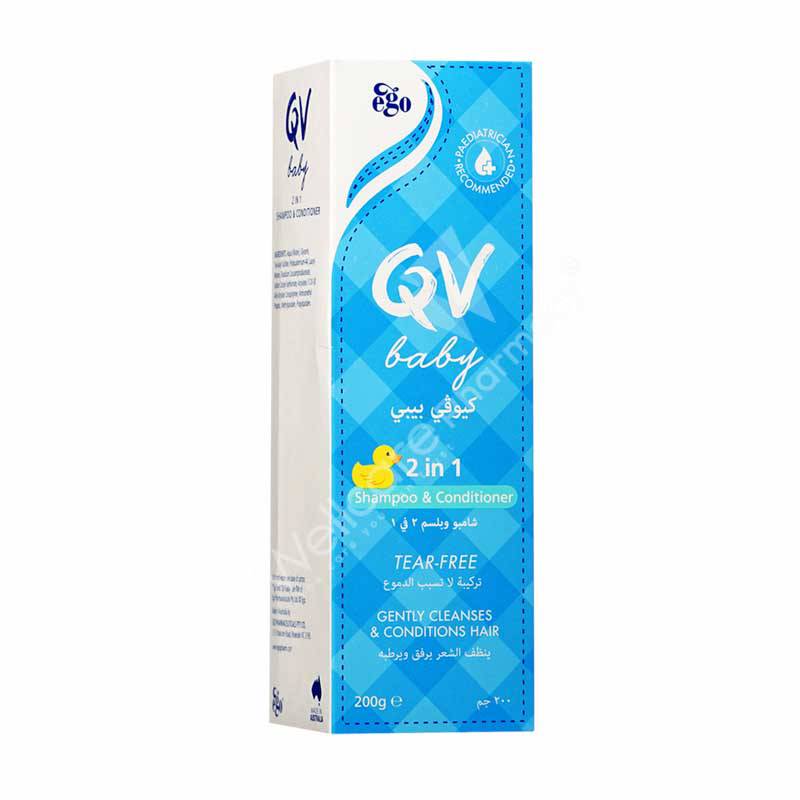 Qv Baby 2 In 1 Shampoo & Conditioner 200G - Wellcare Pharmacy