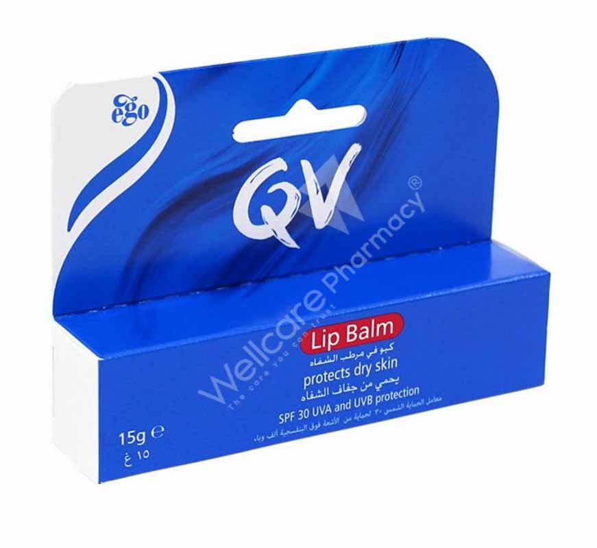 Qv Lip Balm 15Gm - Wellcare Pharmacy
