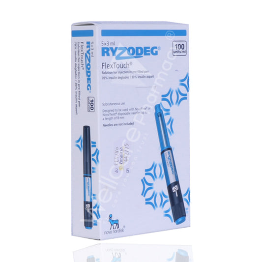 Ryzodeg 100Iu/Ml Flex Touch Prefil 5'S
