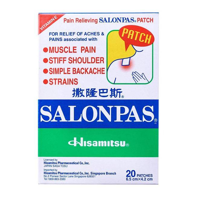 Salonpas Patch 6.5 X 4.2 20'S - Wellcare Pharmacy