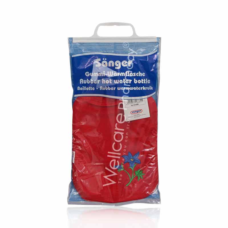 Sanger Fleece Cover Hot Water Bag Gentian Red
