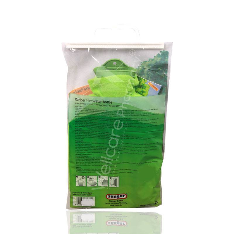 Sanger Hot Water Bag Green With Cover - Wellcare Pharmacy