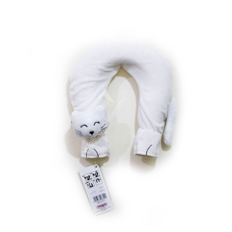 Sanger Neck Hot Water Bag Cat White Cover