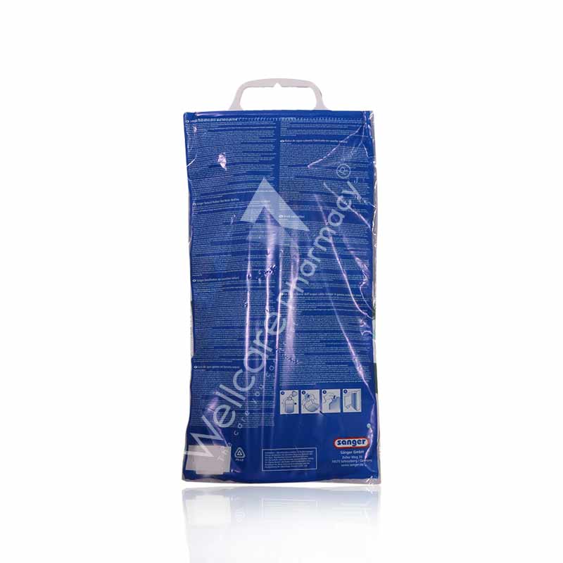 Sanger Soft Velour Cover Green Giraffe Hot Water Bag