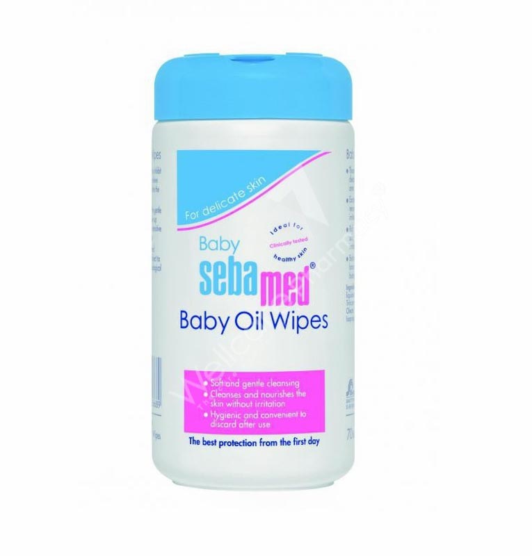 Sebamed Baby Oil Wipes 70'S