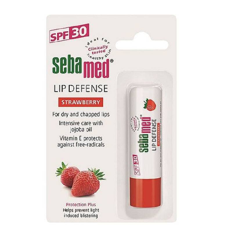 Sebamed Lip Defense Stick Strawberry 4.8G - Wellcare Pharmacy
