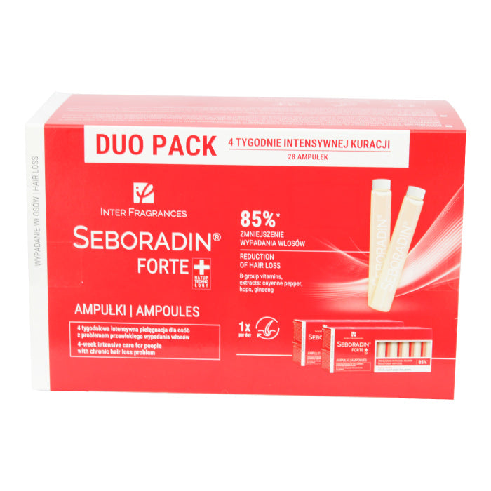 Seboradin Forte Ampoules Duo Pack 28x5.5ml - Wellcare Pharmacy