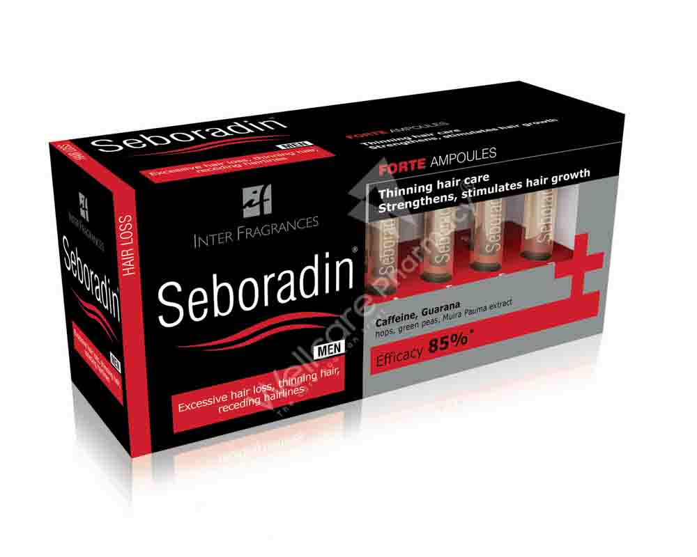 Seboradin Men Forte Ampoules 5.5Ml 14'S - Wellcare Pharmacy