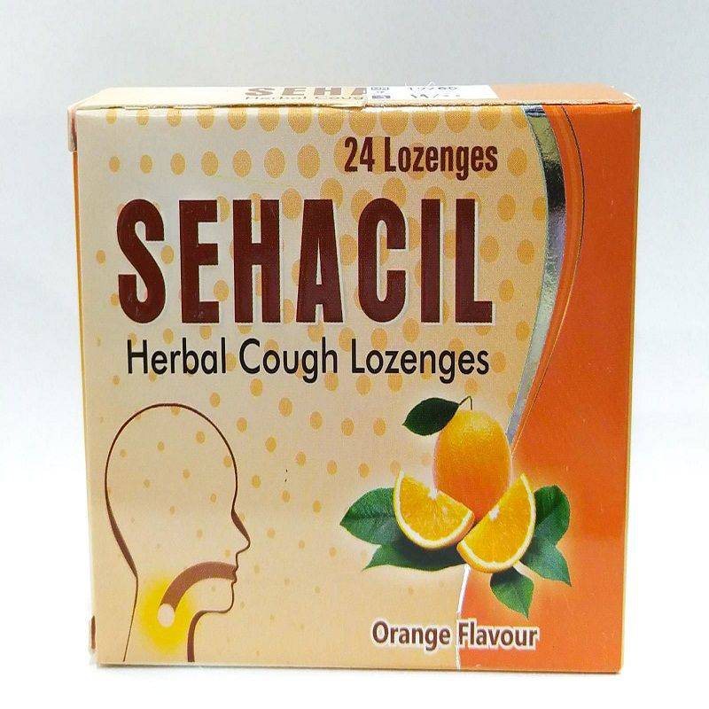 Sehacil Herbal Cough Lozenges Orange 24'S