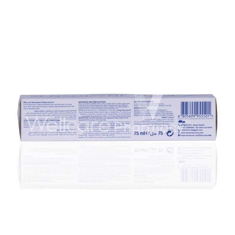 Sensodyne Rapid Action Toothpaste 75Ml - Wellcare Pharmacy