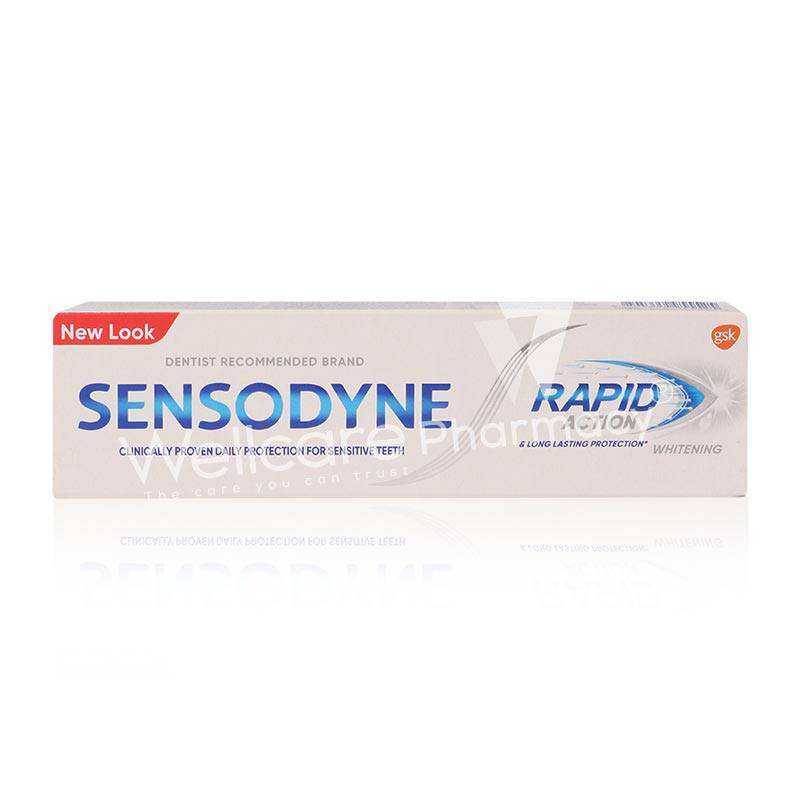 Sensodyne Rapid Action Whitening Tooth Paste 75Ml - Wellcare Pharmacy