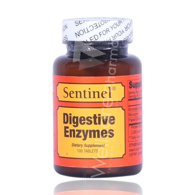 Sentinel Digestive Enzymes Tablets 100'S