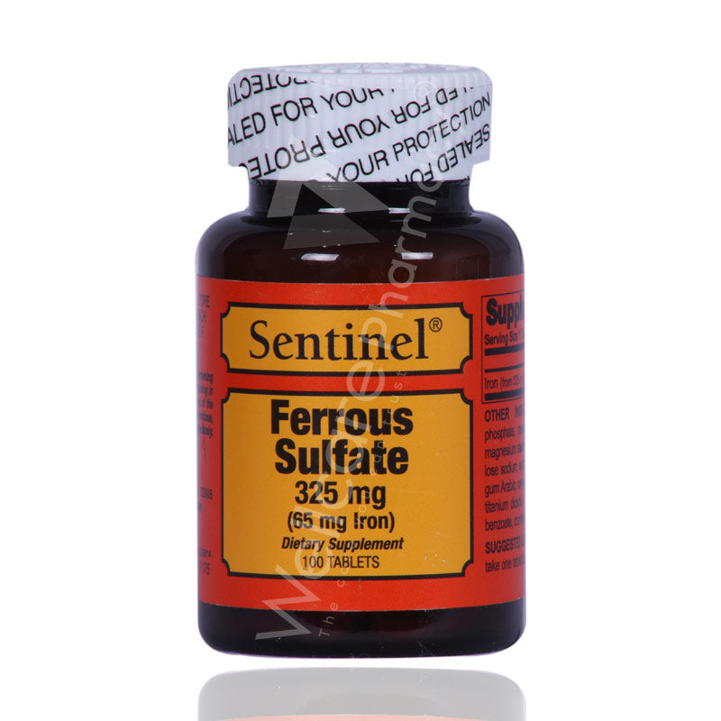 Sentinel Ferrous Sulfate 325Mg 100'S