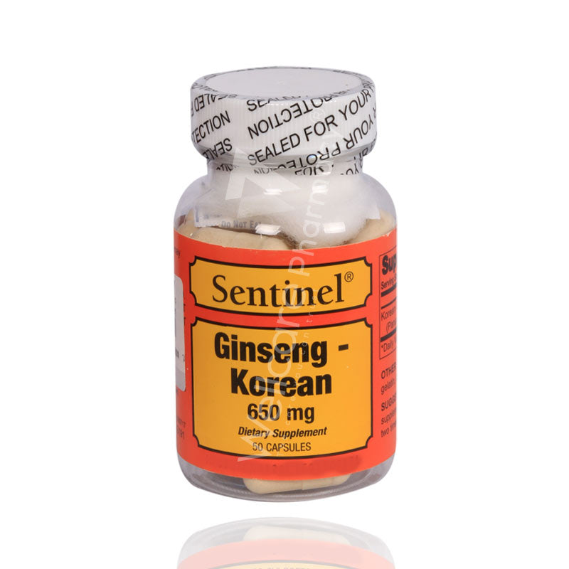 Sentinel Korean Ginseng 650Mg Tablets 50'S