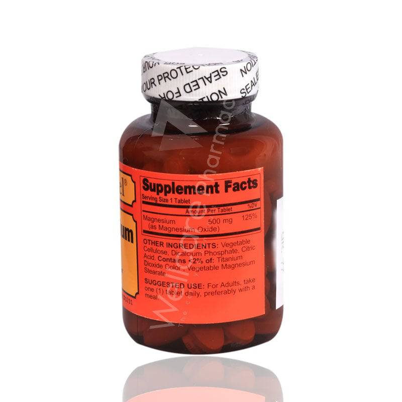 Sentinel Magnesium 500Mg Tablets 100'S - Wellcare Pharmacy