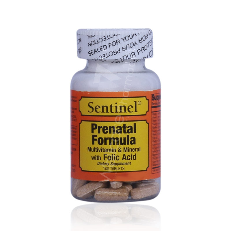 Sentinel Prenatal Formula Tablets 100'S