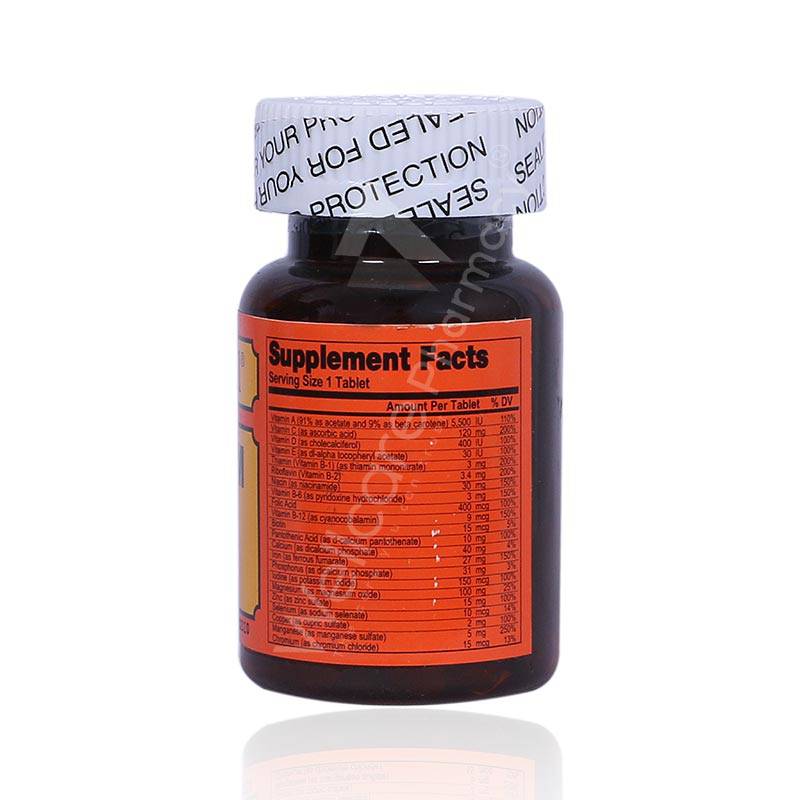 Sentinel Therra M Multivitamin With Minerals Tablets 100'S - Wellcare Pharmacy