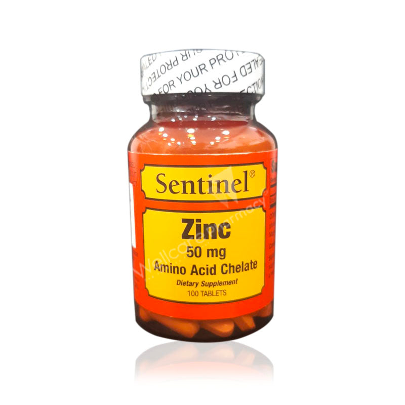 Sentinel Zinc 50mg Tablets 100'S