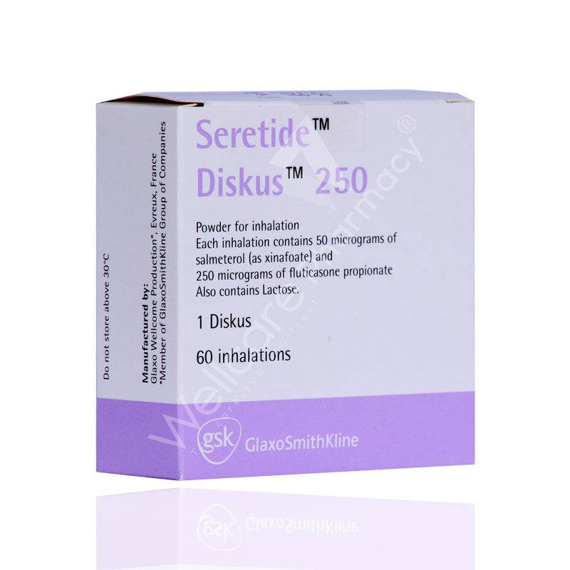 Seretide Diskus 50/250Mcg 60 Dose - Wellcare Pharmacy