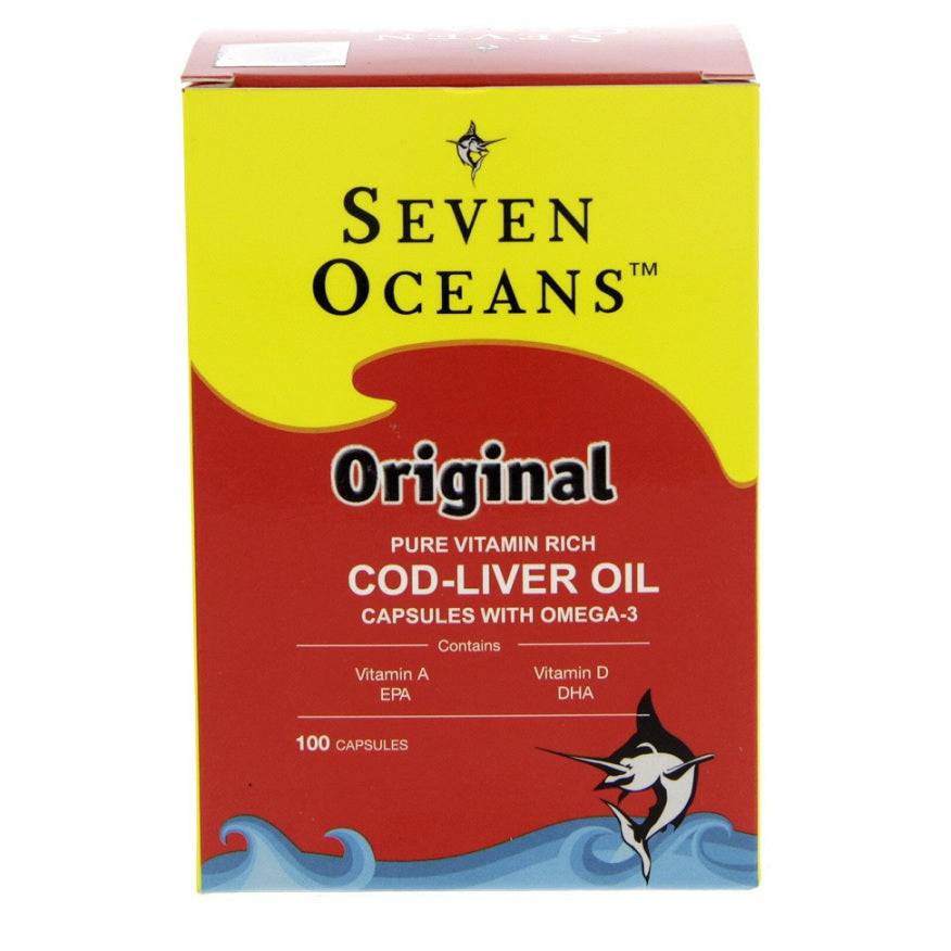 Seven Oceans Cod Liver Oil Capsules 100'S - Wellcare Pharmacy