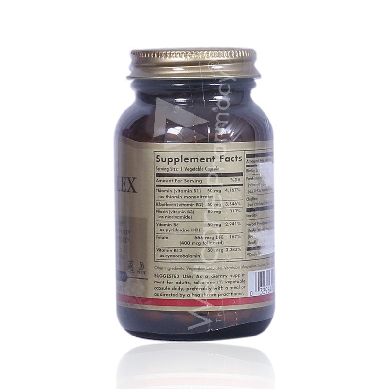 Solgar B-Complex 50 Vegetable Capsules 100'S