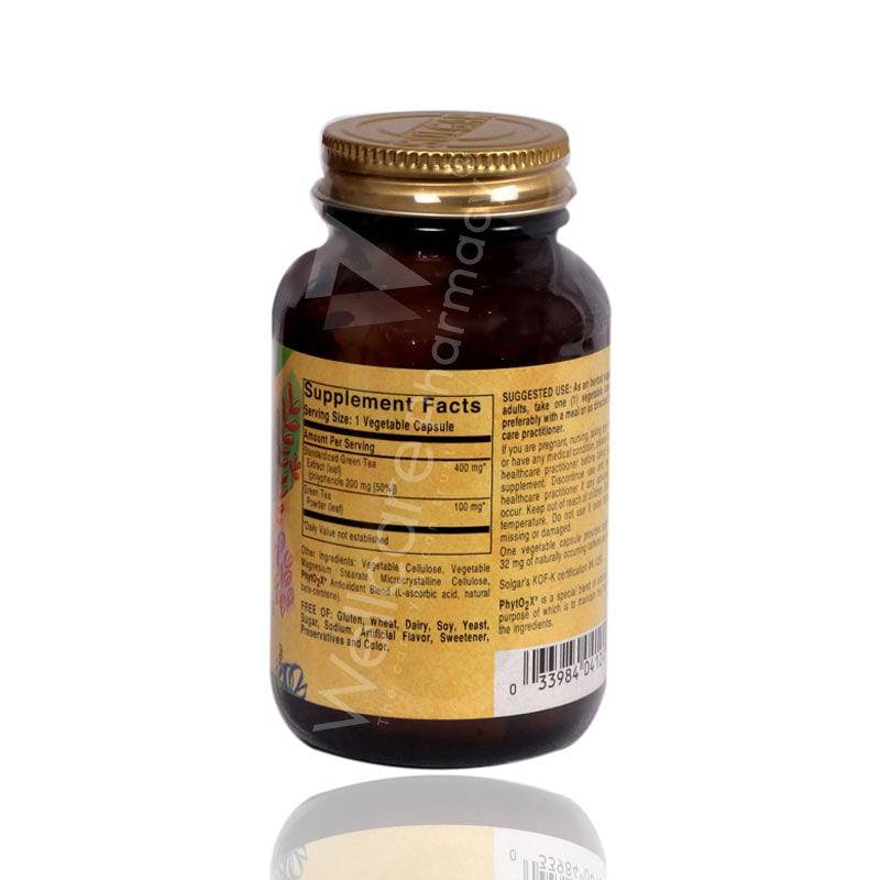 Solgar Green Tea Leaf Extract Capsules 60'S - Wellcare Pharmacy