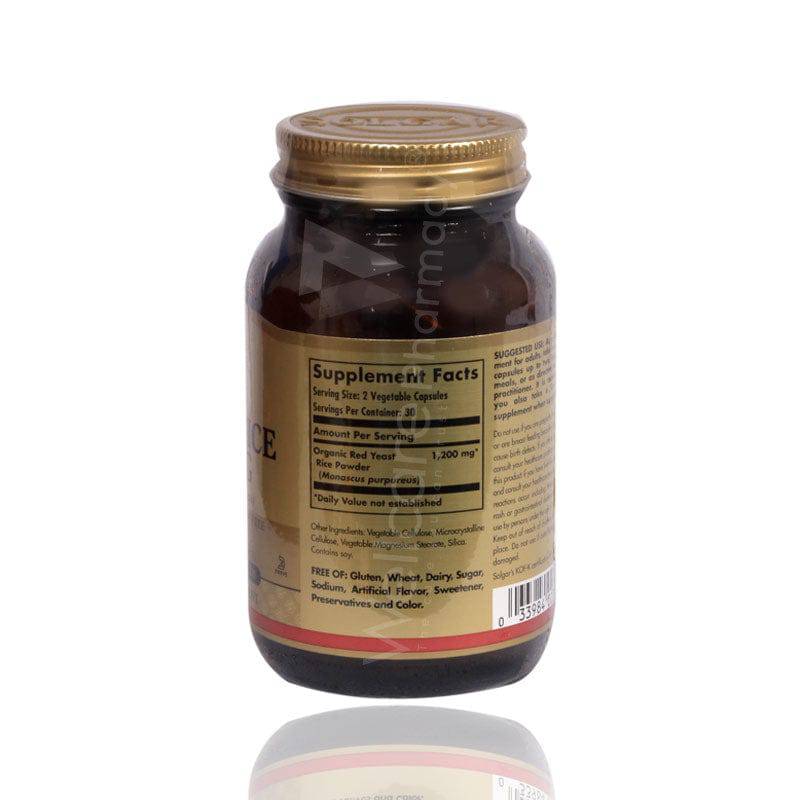 Solgar Red Yeast Rice 600Mg - Wellcare Pharmacy