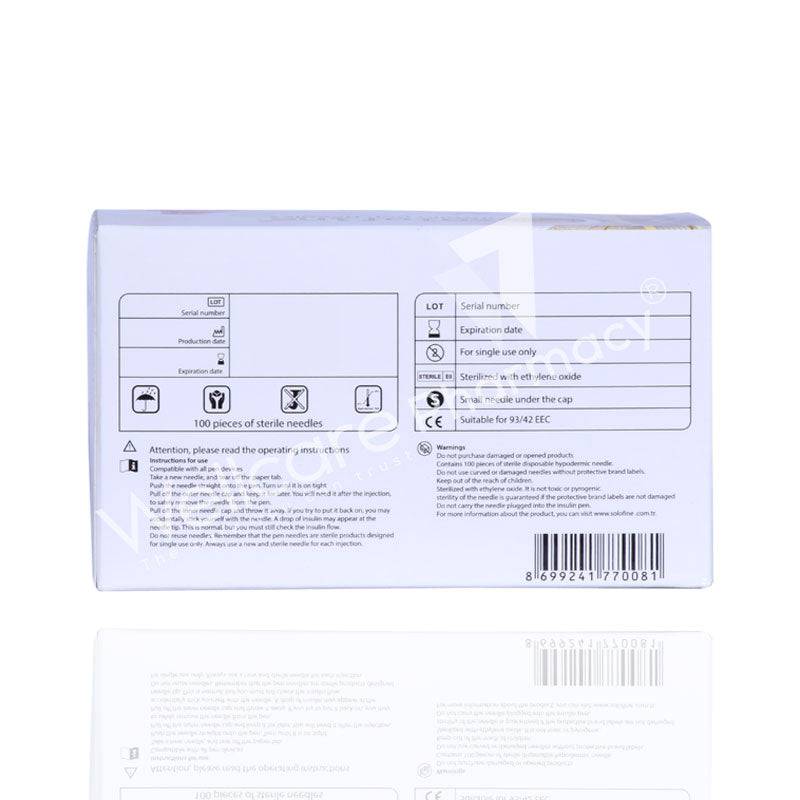Solofine Insulin Pen Needles 100'S - Wellcare Pharmacy