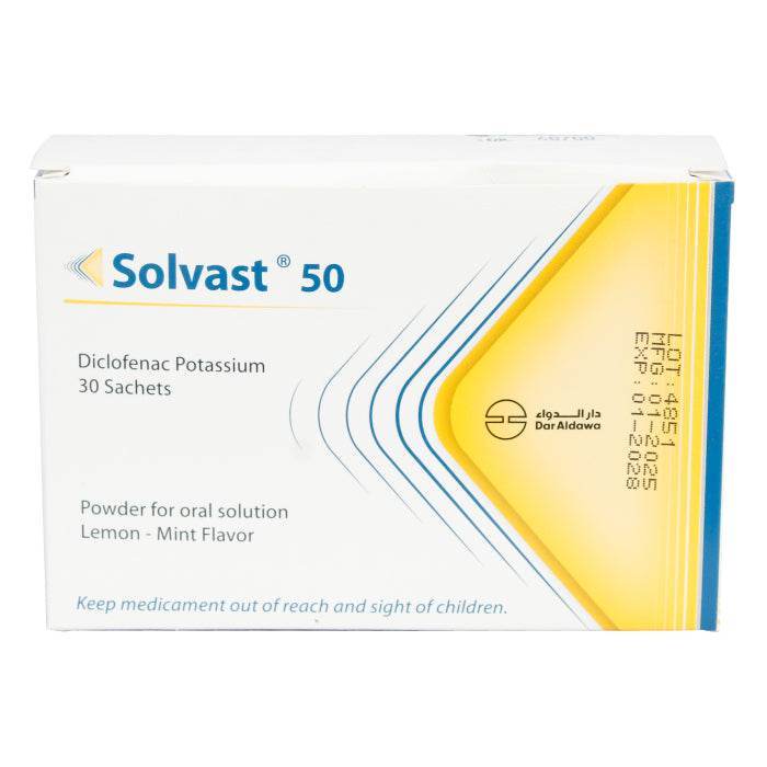 Solvast 50mg Powder For Oral Solution Sachets 30'S