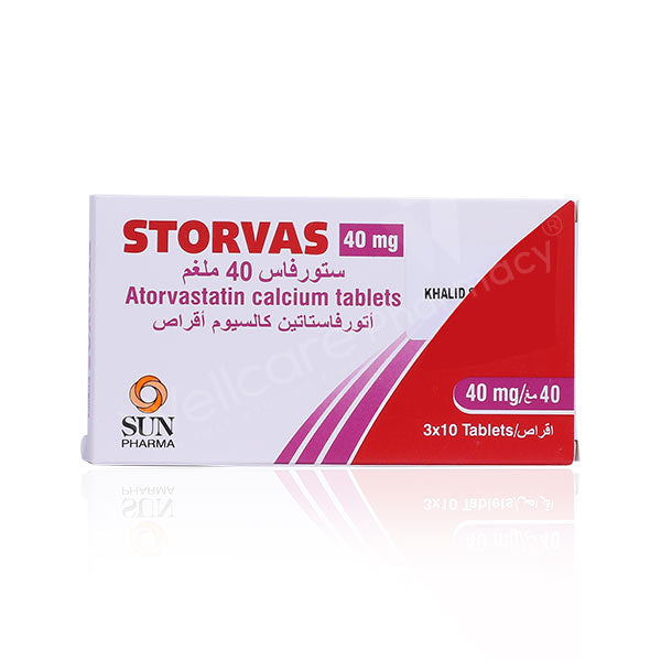 Storvas 40Mg Tablet 30'S