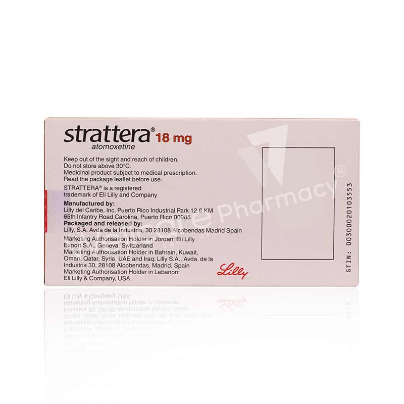 Strattera 18mg Tablet 28'S