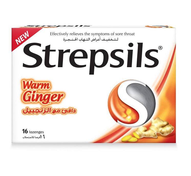Strepsils Warm Ginger Lozenges 16'S