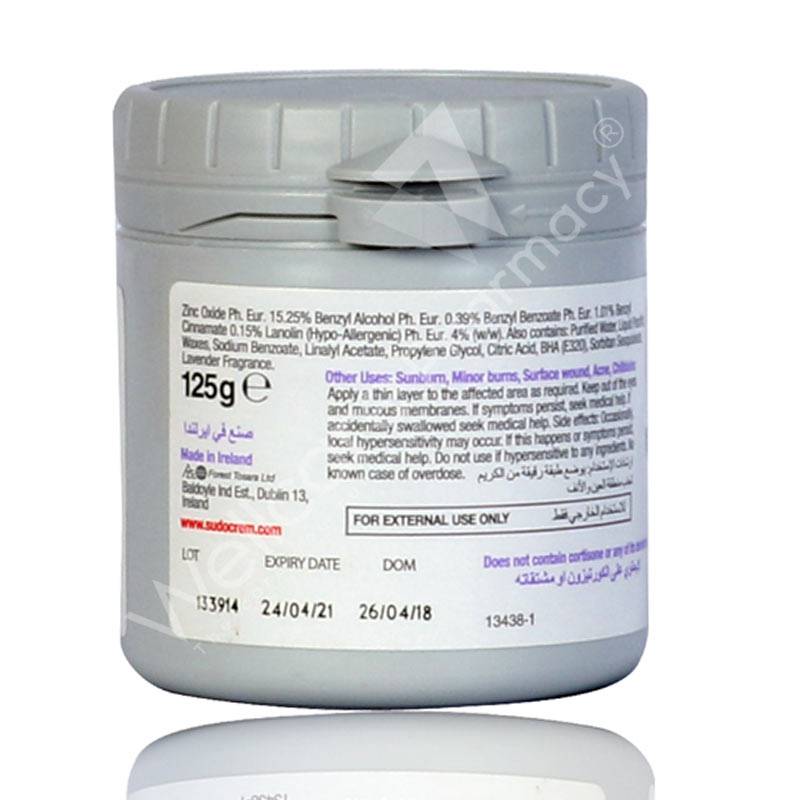 Sudo Cream 125Gm - Wellcare Pharmacy