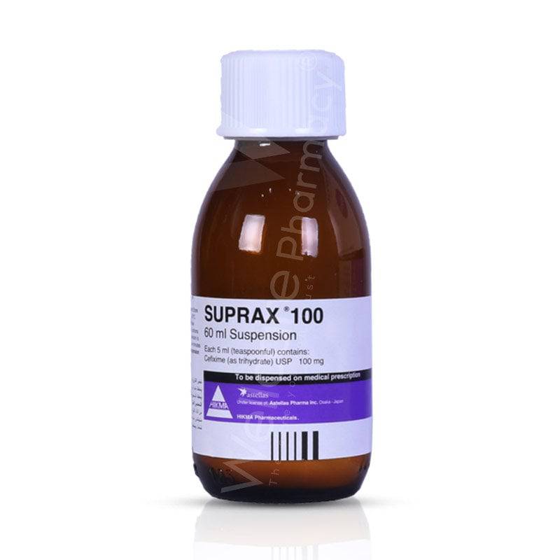 Suprax 100Mg Suspension 60Ml - Wellcare Pharmacy