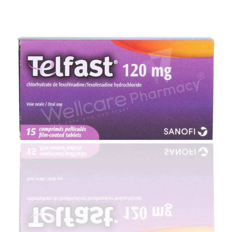 Telfast 120Mg Film Coated Tablets 15'S - Wellcare Pharmacy