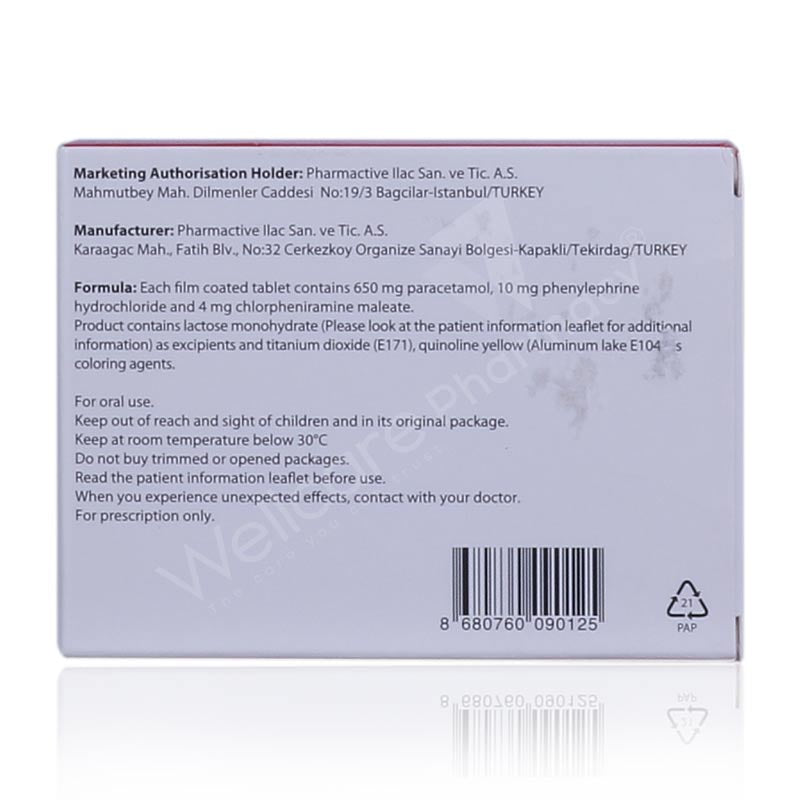 Teragrip Flim Coated Tablets 20'S