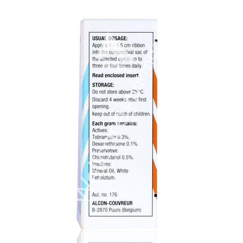 Tobradex Eye Ointment 3.5Gm - Wellcare Pharmacy