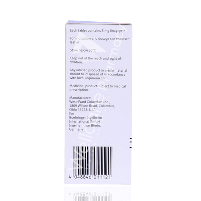 Trajenta 5Mg Film Coated Tablets 30'S