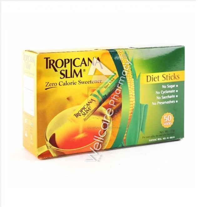 Tropicana Slim Zero Stevia Sticks 50'S