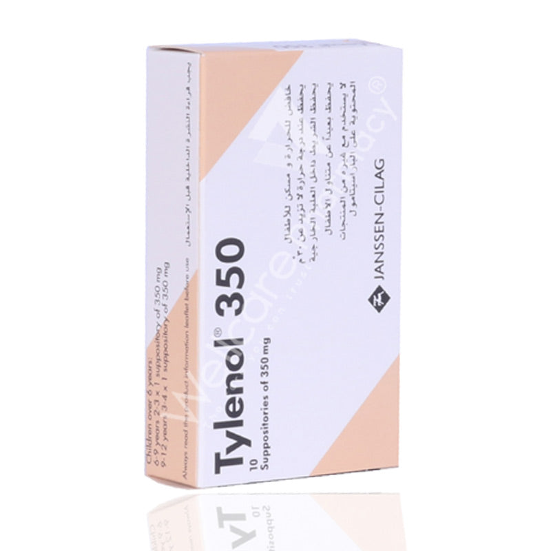 Tylenol 350mg Suppositories 10'S