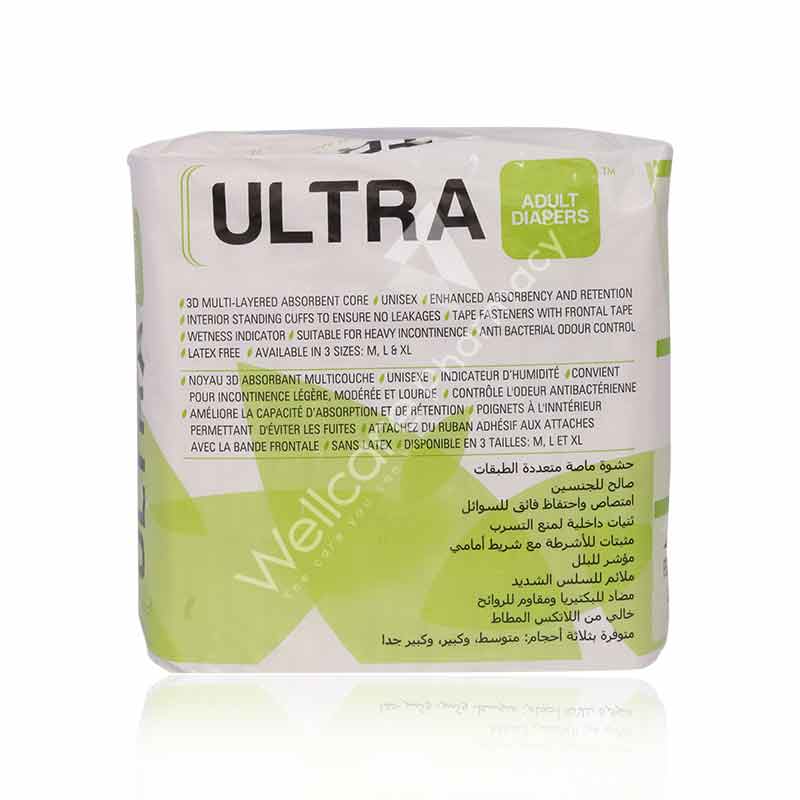 Ultra Adult Diapers Medium 71-112Cm 10'S
