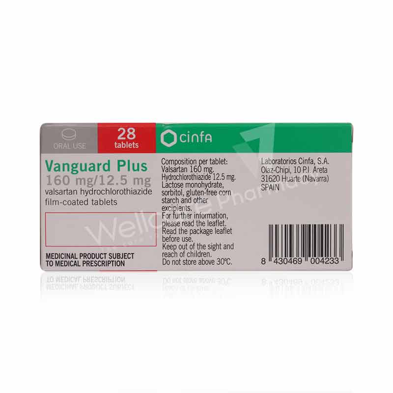 Vanguard Plus 160/12.5Mg Tab 4X7 28'S