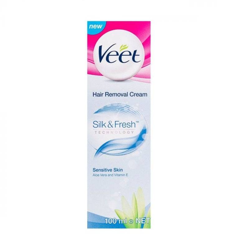 Veet Silky Fresh Hair Removal Cream Shea Butter Dry Skin 100G