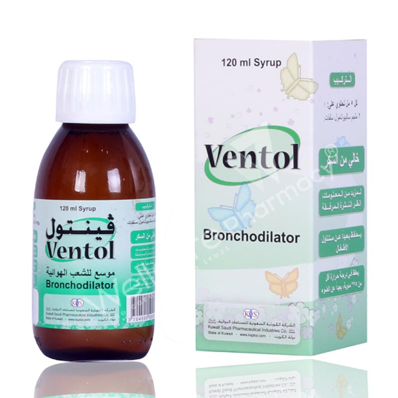 Ventol 2Mg/5Ml Syrup 120Ml